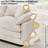 Kirima Modern Corduroy Comfort Modular Combo Cloud Sofa.-86182971