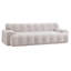 Canapé Cloud en chenille 3 places avec bouton capitonné confortable