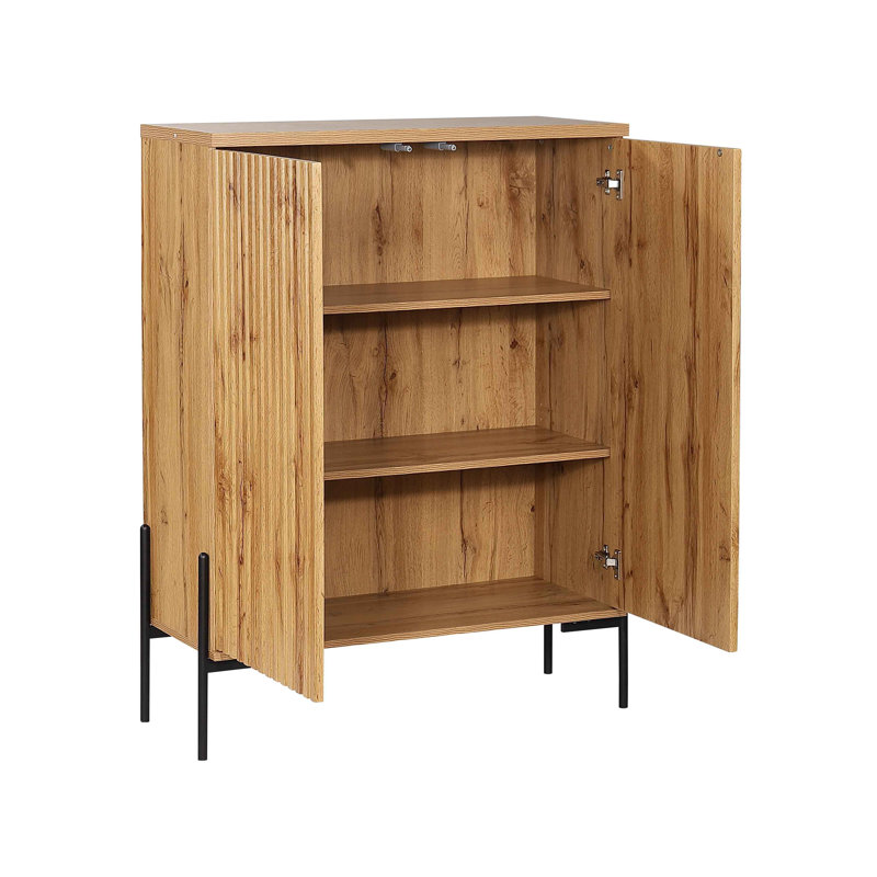 Branan 93cm Sideboard, Oak/Black
