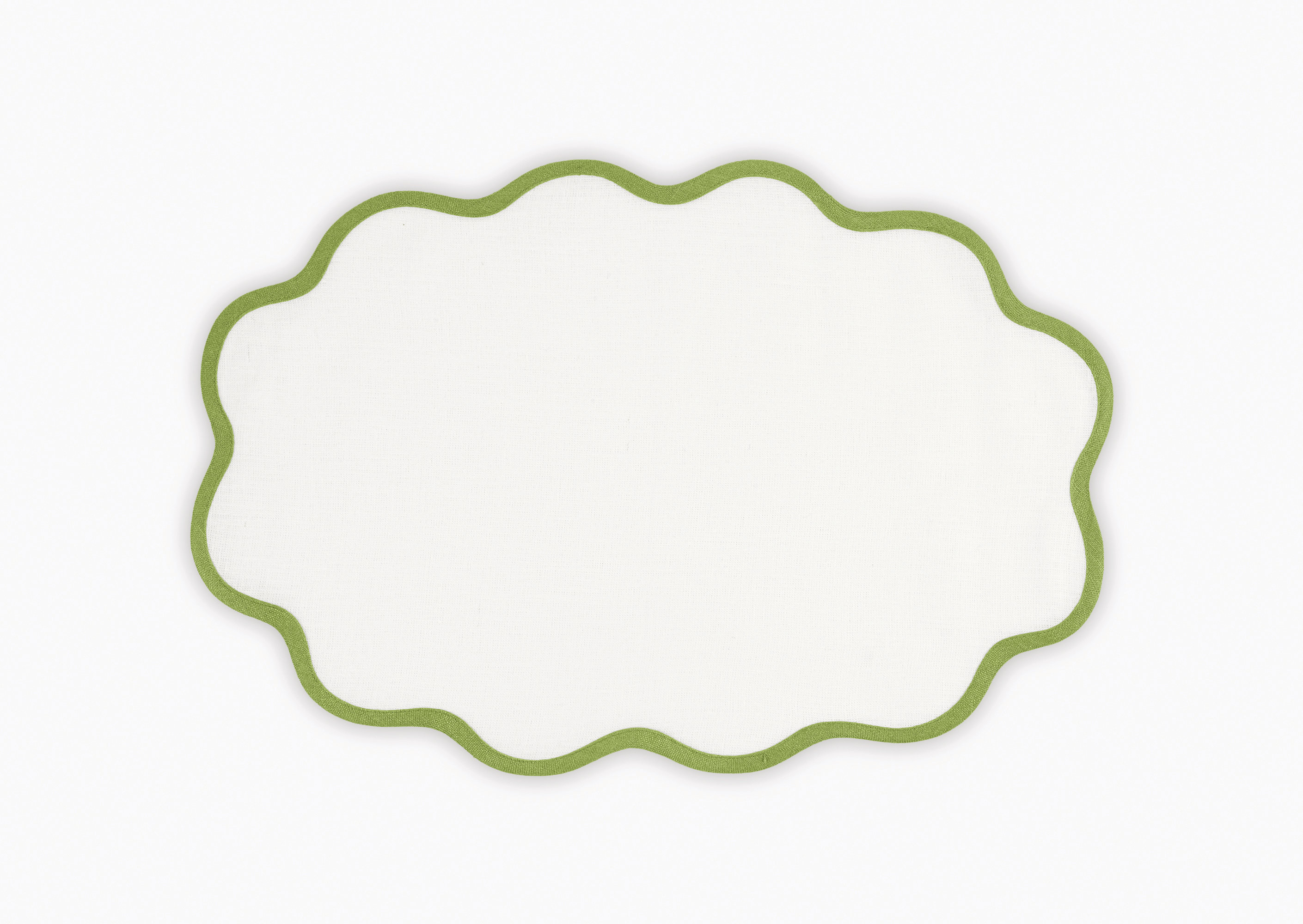 Scallop Edge Circle Placemat, Set of 4