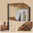 5-Tier Corner Shelf, Bookcase With Adjustable LED Light, Storage Rack With Steel Frame