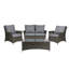 PARIS 4 Seater 4pc Lounging Coffee Set 2 Seater sofa, 2 armchairs with Coffee Table including Cushions-22842783