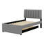Lit plateforme tapissier avec lit gigogne