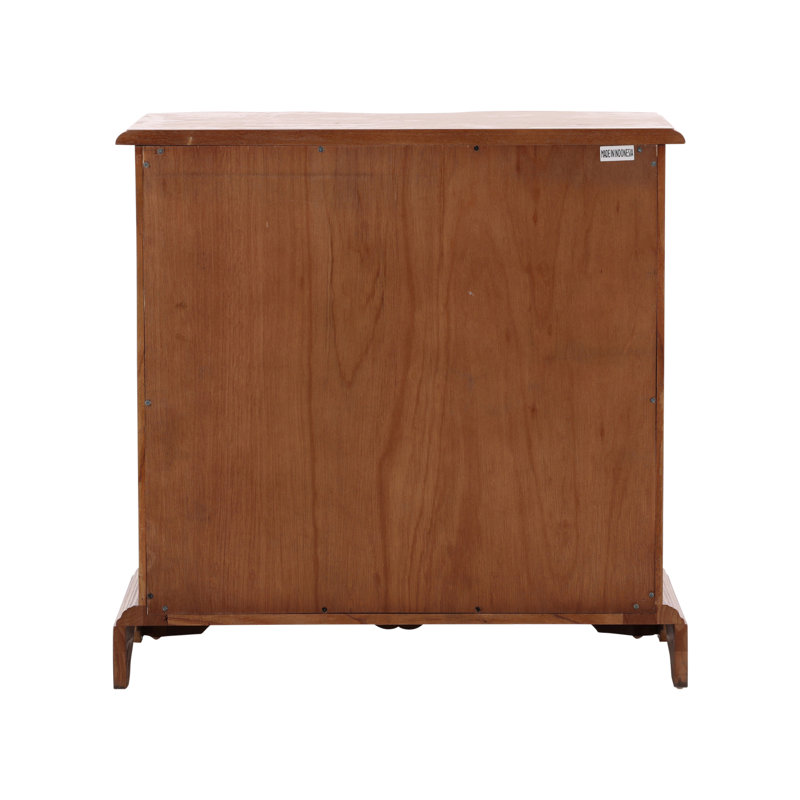 Furniture Classics Zepoli Natural Mahogany Brass Chest
