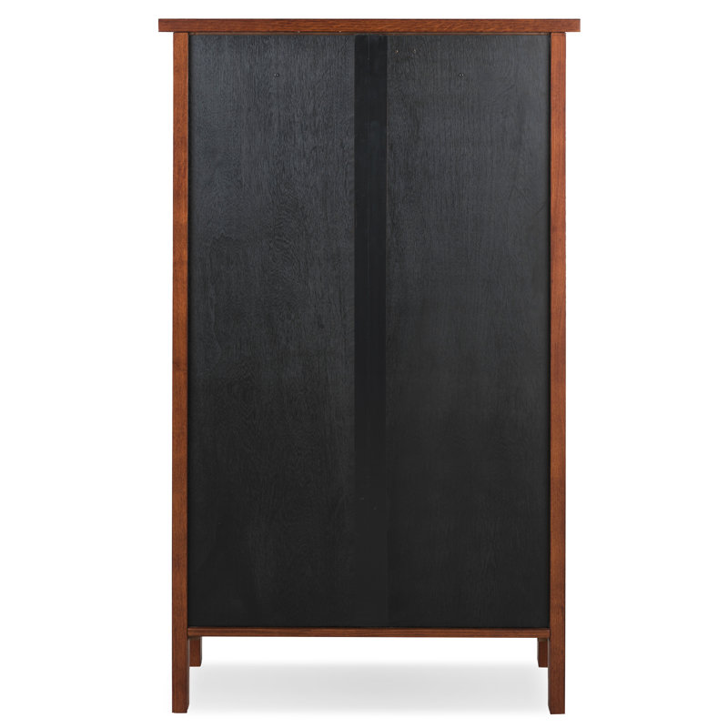 Beachley Solid Wood Slatted Bookcase in Mission Oak