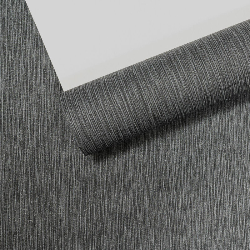  Black Plain Paste The Wall Wallpaper 10376-15