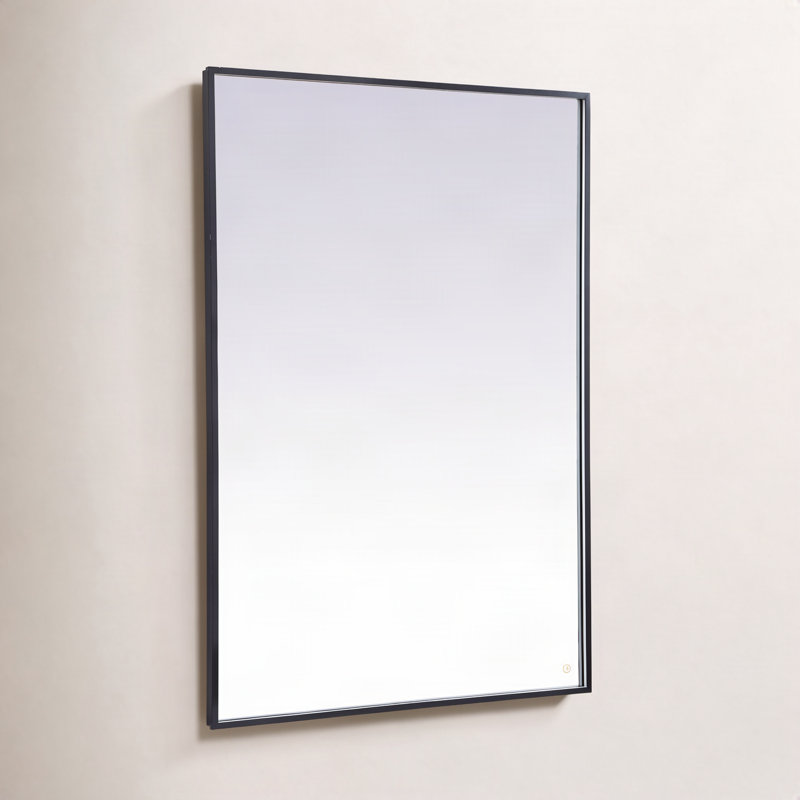 Miroir Piche, 42 po x 60 po, Noir