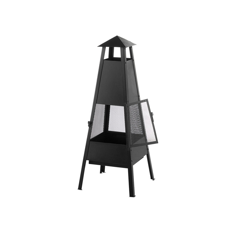 Maki Square Steel Charcoal Smokeless Fire Pit