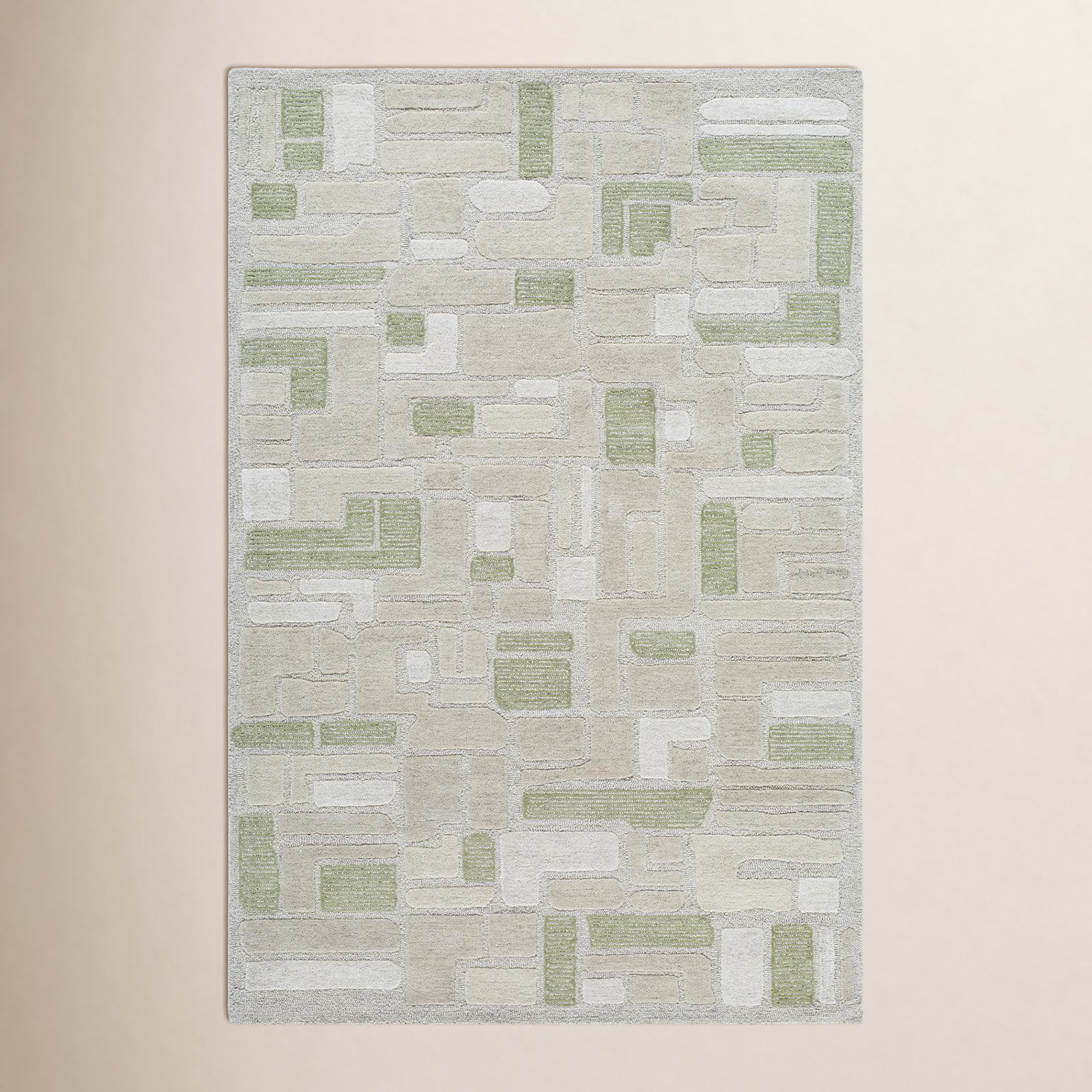 Liborius Hand-Tufted Geometric Rug, Rectangle 2' x 3'