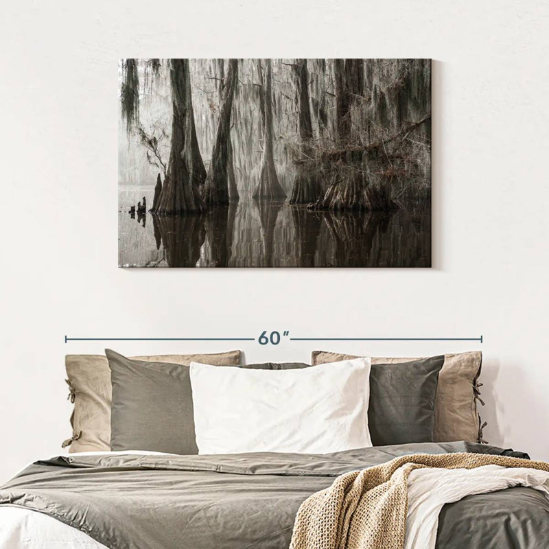 Harnek Trees Growing In Caddo Lake, 30" H x 45" W