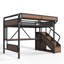 Lit mezzanine en métal avec glissade et rangement pour enfants Titan-133276874