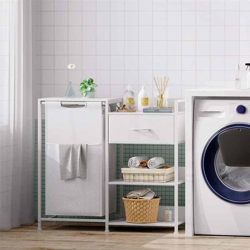 Bhargava Laundry Hamper, White