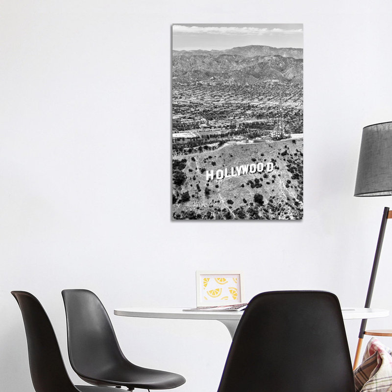 Black California Series - L.A Sky View 1 Piece Wrapped Canvas Wall Art, 101.6 cm H x 66.04 cm W x 3.175 cm D