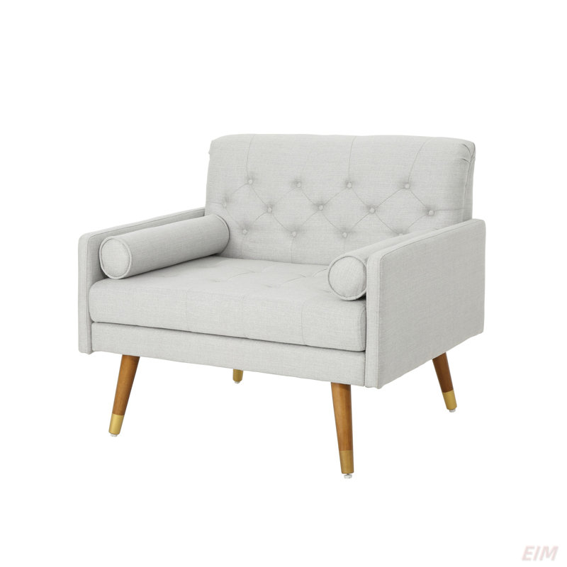 CLUB CHAIR, Button-Tufted Refined Upholster