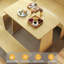 Ensemble de coin-repas en bois massif 3 pièces Modern Modern-910372896