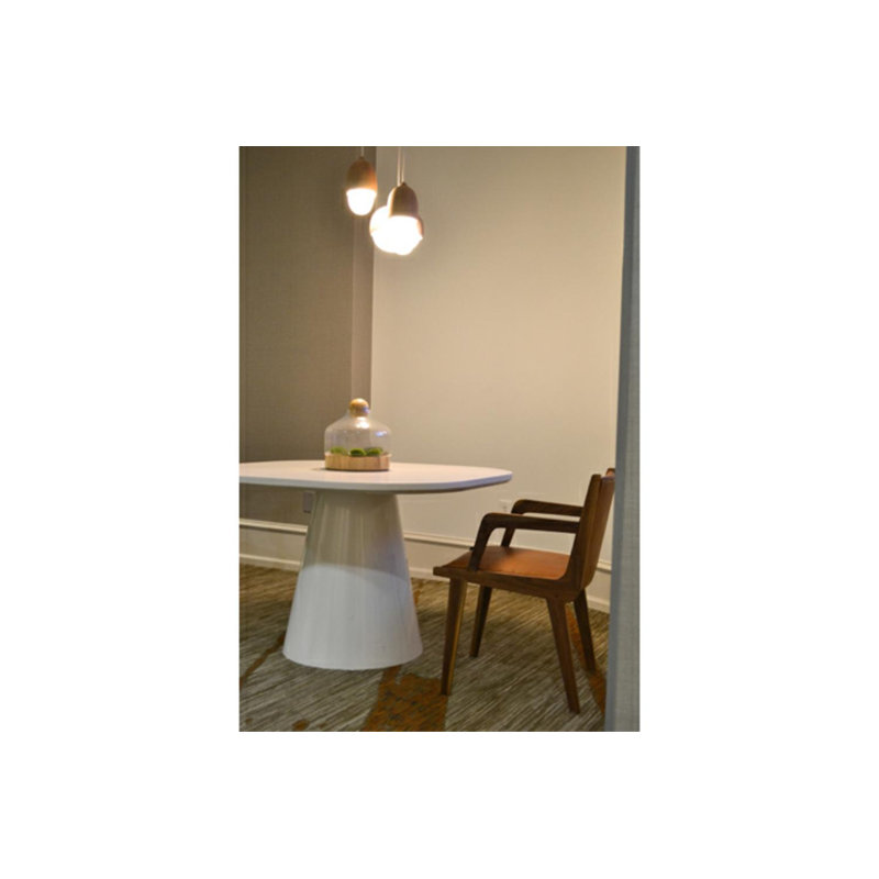 Fauteuil à dossier plein Rasucci, Noyer