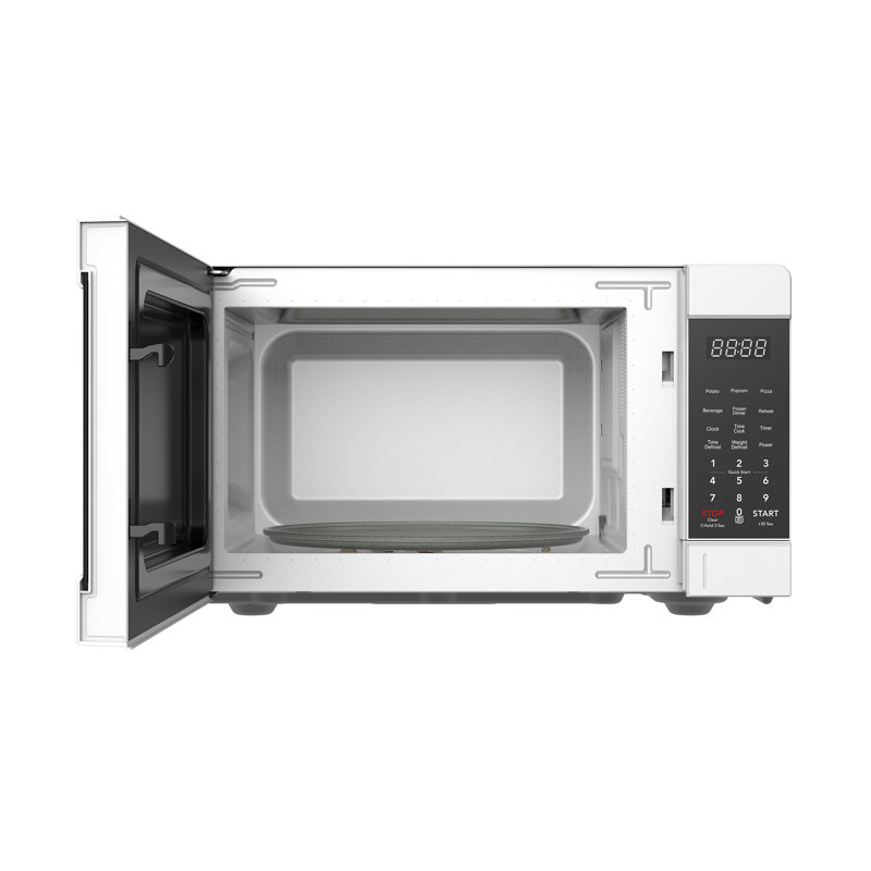 Frigidaire 0.9 Cu. Ft. Countertop Microwave Oven, 900 Watt Microwave with 10 Power Levels, White, White