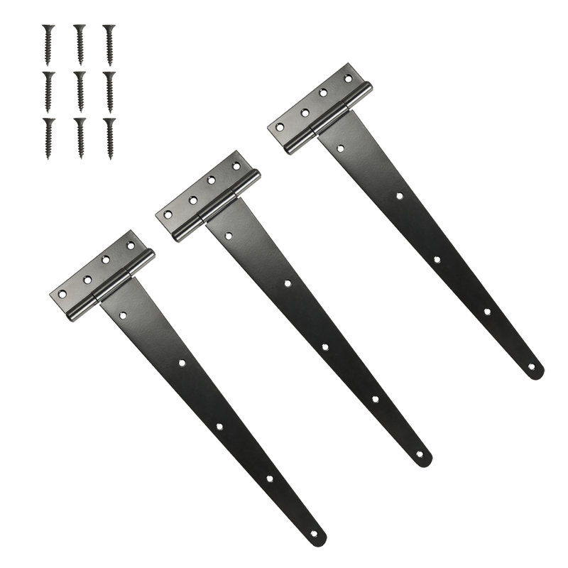3Pcs 180-Degree Heavy-Duty T-Hinges