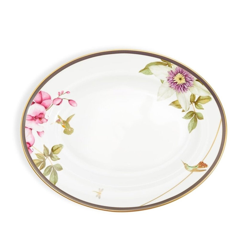 Hummingbird 14in Oval Platter