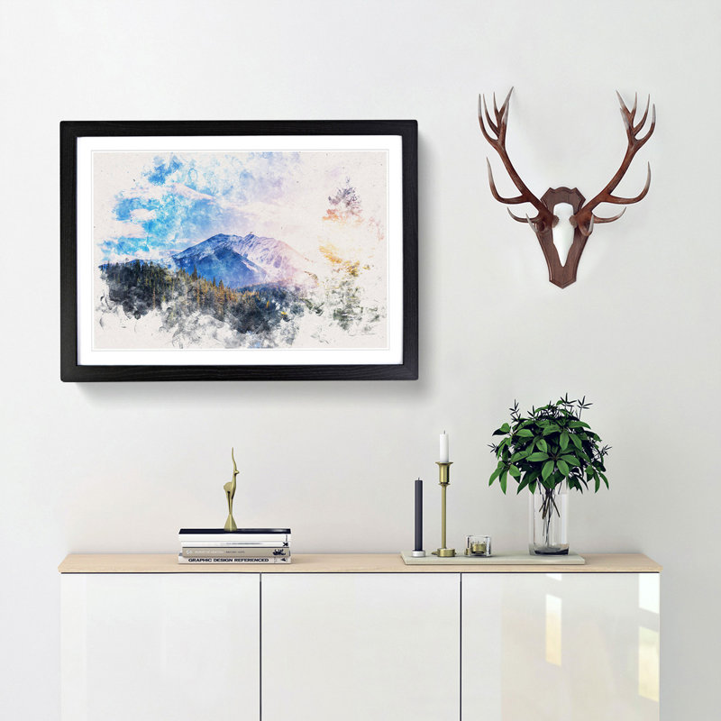 Sunlight over Canada - Picture Frame Graphic Art Print, Black Framed, 33cm H x 45cm W x 2cm D