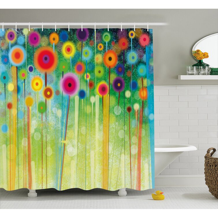 Bloomsbury Market Anton Damask Shower Curtain with Hooks Included & Reviews