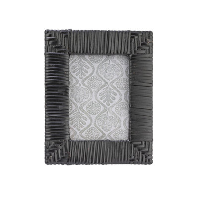 Handwoven Rattan Photo Frame