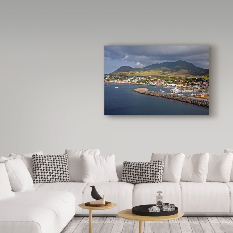 «St Kitts» de Garv, reproduction de photo sur toile tendue, H 30 po x l 47 po x P 2 po