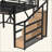 Metal Loft Bed with Storage Stairs, Built-in Wardrobe & Shelves, USB Ports, LED Lights, Noise-Reduced Design for Teens, Students, Dorm & Bedroom-64299110-64299108