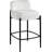 Brixen Upholstered Counter Stool with Metal Frame-537909005