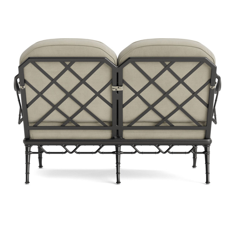 Calcutta Outdoor 2 - Seat Loveseat, Fusion Charcoal, Textured Pewter