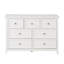 Commode moderne à 7 tiroirs avec ensemble anti-basculement, commode de ferme pour chambre à coucher, salon et placard, armoire de rangement à grande capacité avec glissières en métal lisse, blanc-1247740015