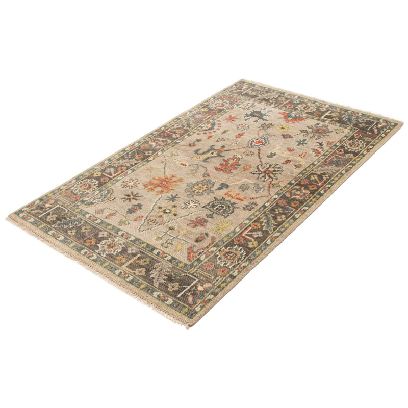 Tapis gris clair Jules Serapi 4 pi 10 po x 8 pi 0 po