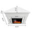 Foyer électrique autoportant 43 po avec manteau de bois 43 po-2035644674