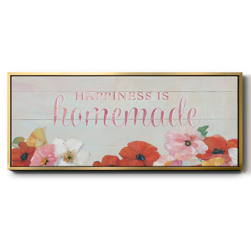 Happiness is Homemade- Framed Canvas