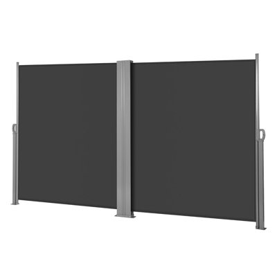 VIVOHOME 138'' W x 71'' D Fabric Cover Retractable Side Awning