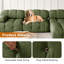 Canapé modulaire chenille modulaire sans os, canapé convertible en éponge convertible pour salon, canapé en L à 2 places avec repose-pieds, accoudoirs et dossier amovibles, rembourré d'éponge à haute densité et ressorts ensachés-424786439