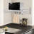 Wall Mounted Microwave Shelf with 6 Hooks, Stainless Steel Kitchen Organizer Rack