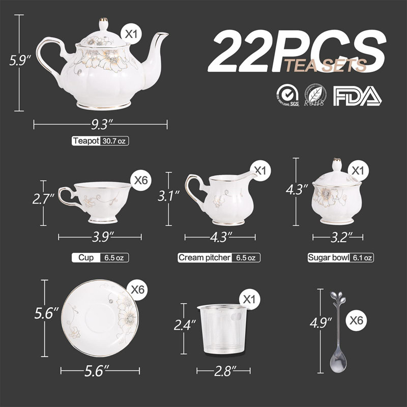 DNGJU 30.7oz. Teapot