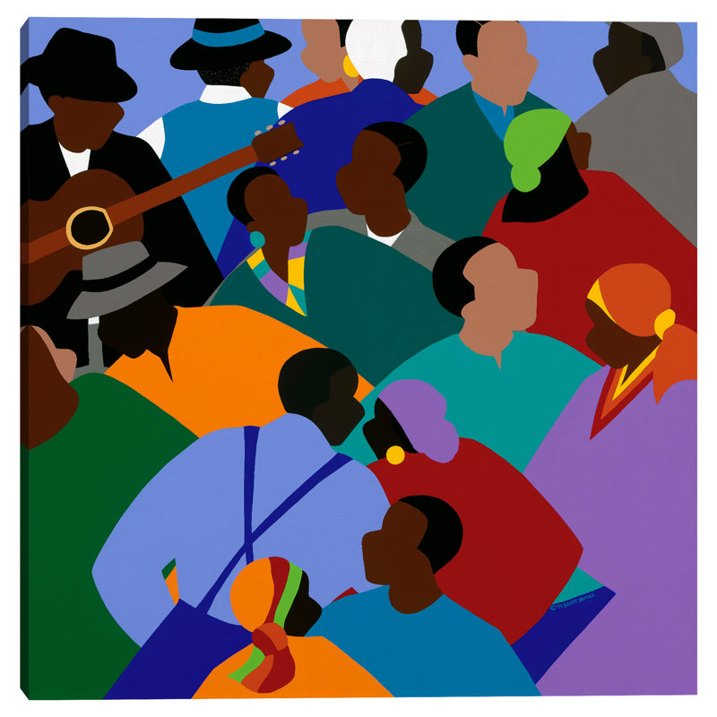 Jook Joint Gullah, impression sur toile sans cadre