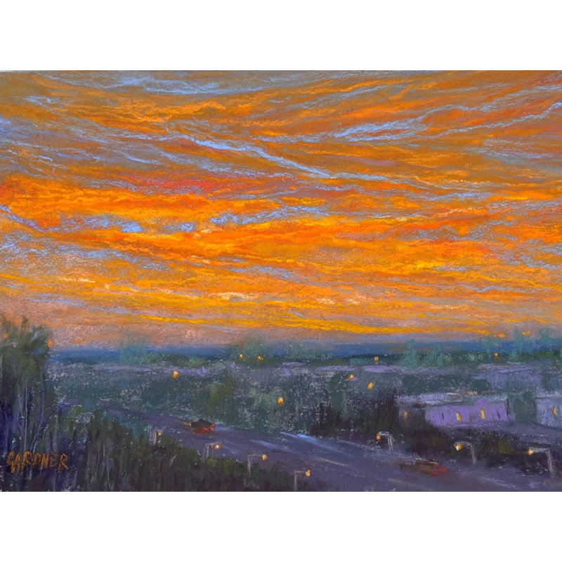 Vue d'en haut par Dina Gardner, Toile tendue, H 18 po x l 24 po x P 1,5 po