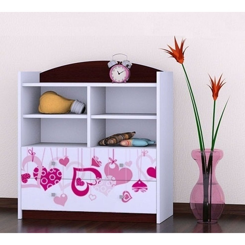 Elle 96 cm H X 86 cm W Kids Cube Bookcase, Wenge