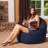 Bean Bag Chair for Kids, Teens, and Adults - Filled with Soft Beads, Includes Removable and Machine Washable Cover - Multiple Colors, Sizes and Fabrics including Soft Nylon & Canvas with Patterns-1785356750-1783239225