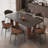 Simple Modern Rectangular Rock Slab Dining Table-107506842