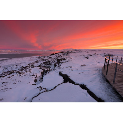 Thingvellir National Park by Mantaphoto - Wrapped Canvas Print
