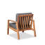 Chaise longue d'extérieur en bois d'acacia avec coussins Davies (ensemble de 2)