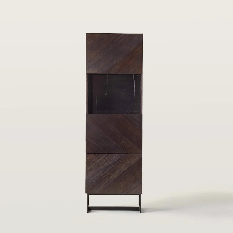 Bar suspendu en marbre avec couche ouverte, Black