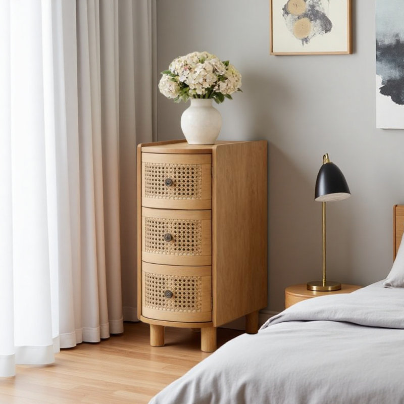 Table de chevet en bois, table de bout, table d'appoint