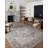 Oriental Machine Woven Polyester Area Rug in Charcoal/Ivory-87054105
