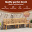 Solid Wood Outdoor Bench