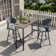 3 Pieces Patio Bar Table And Bar Stool Set